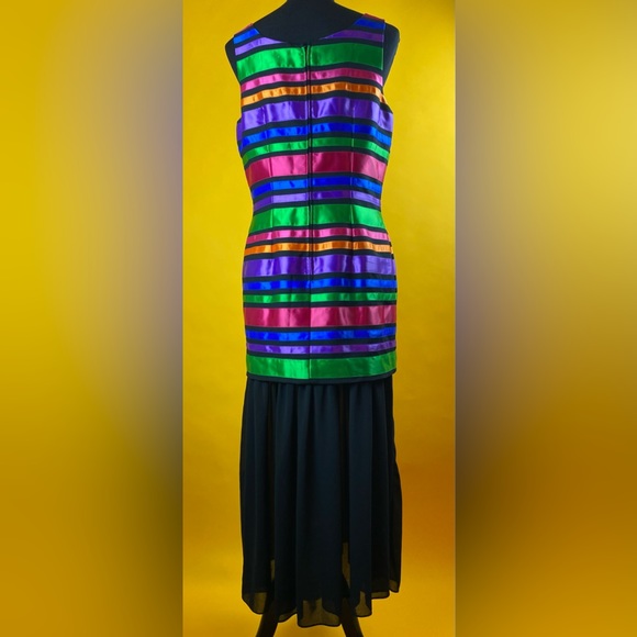 Maggy London Ribbon Striped Dress - Picture 2 of 13